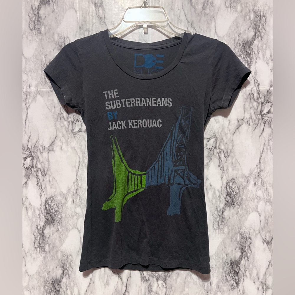 Vintage Urban Outfitters DOE Jack Kerouac Subterraneans Graphic Tee Size Small
